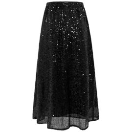 PAIGE SKIRT BLACK SEQUINS